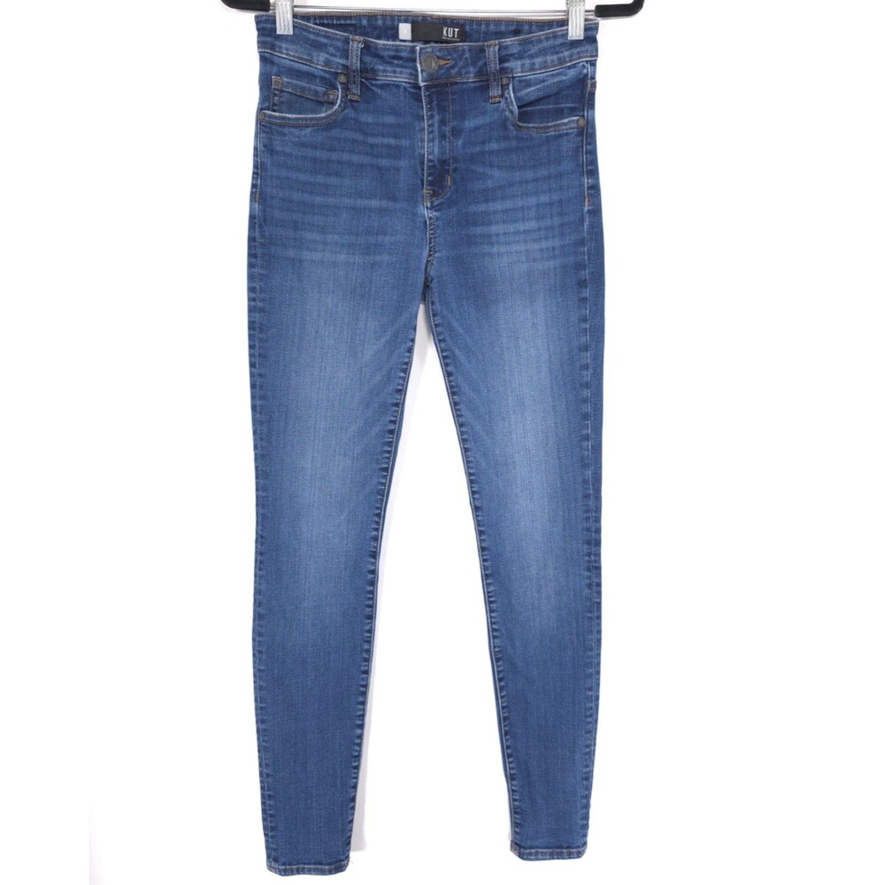 KUT FROM‎ THE KLOTH Women’s Jeans Blue 4 Straight Stretch KP309MA7